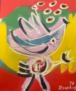 Figure and bird - Anton Rooskens
