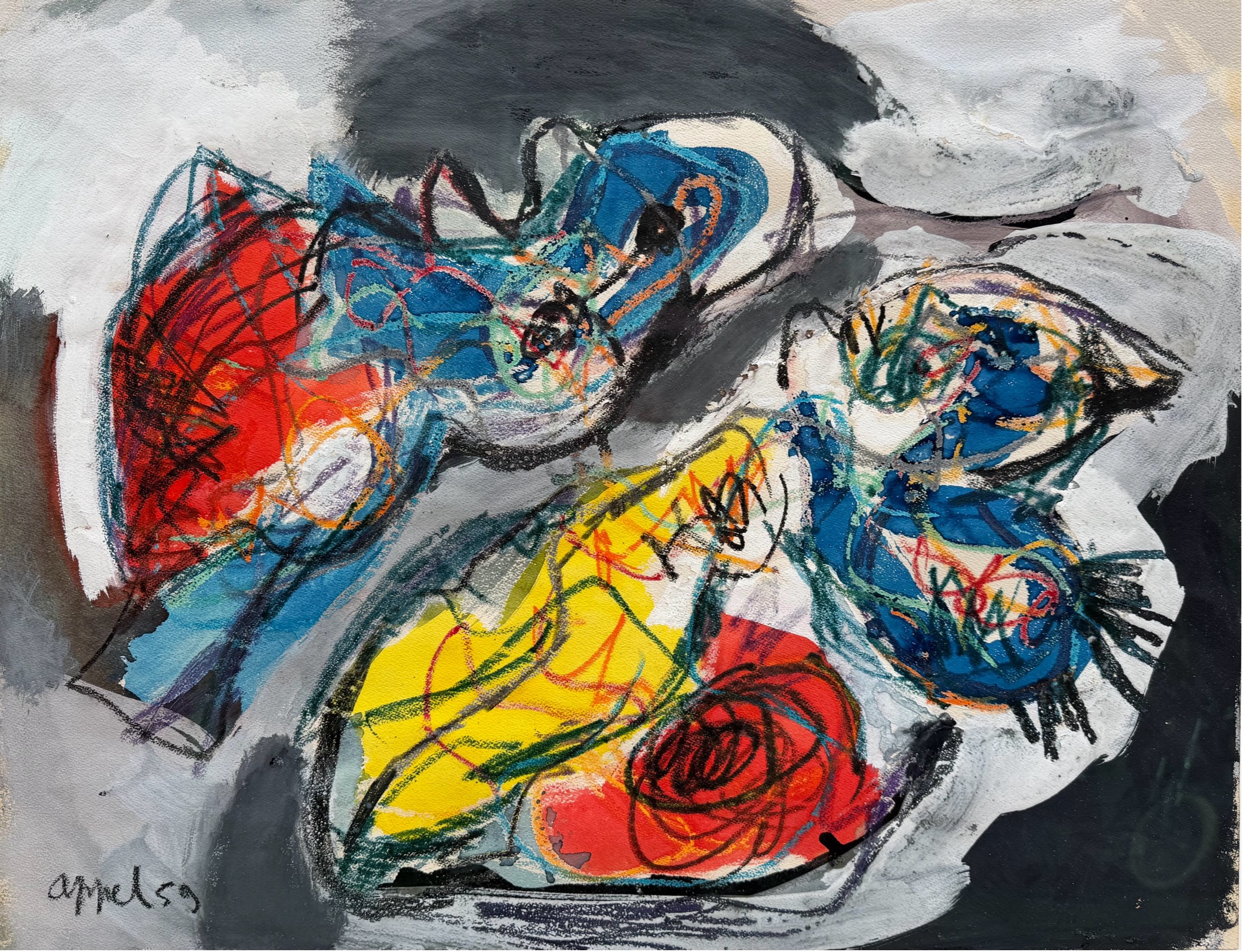 Les Animaux Amoureux - Karel Appel